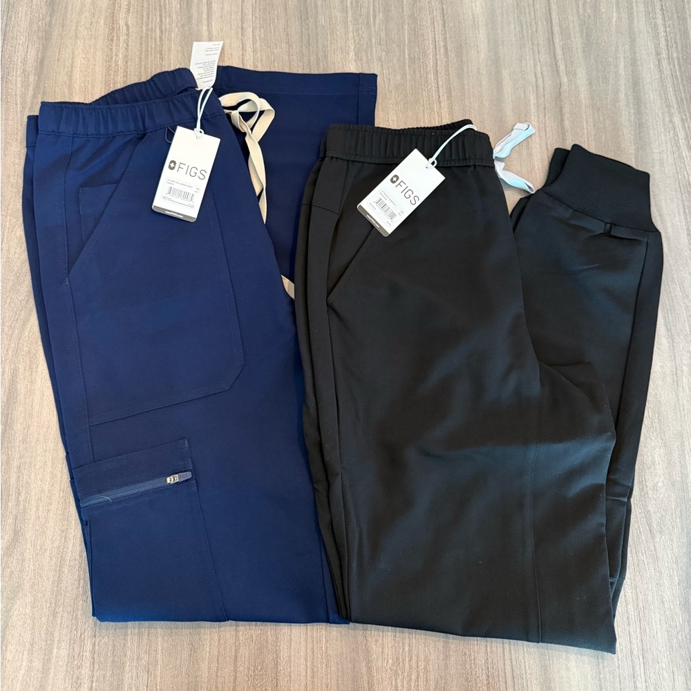 Figs men’s  Navy and Black Scrub Pants